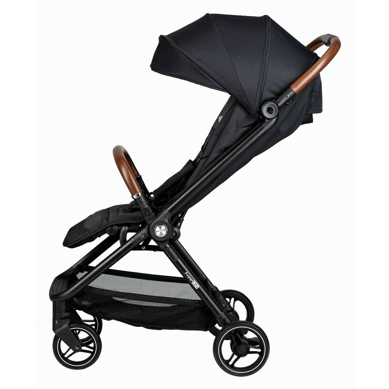 Carucior sport, FreeON, Bold, Pliabil automat, Roti cu suspensii, De la nastere pana la 22 kg, Cu spatar reglabil in 3 pozitii, Black [5]
