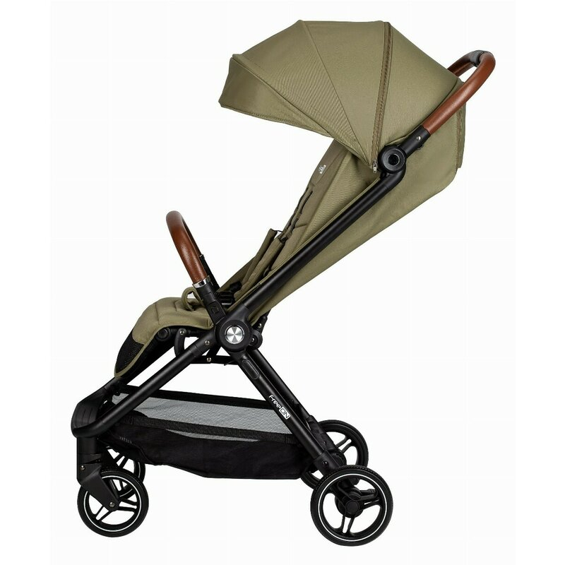 Carucior sport, FreeON, Bold, Pliabil automat, Roti cu suspensii, De la nastere pana la 22 kg, Cu spatar reglabil in 3 pozitii, Green Army [4]