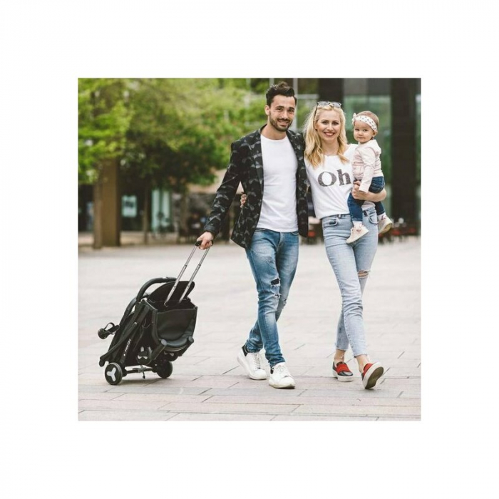 Carucior sport, FreeON, Diamond, Pliabil tip troler, Cadru din aluminiu, 6.8 Kg, Spatar reglabil, Pliere compacta pentru avion, Cu maner pentru transport, Suport pentru sticla, Conform cu standardul e [12]