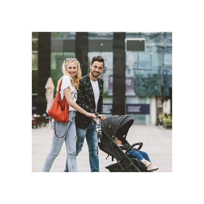 Carucior sport, FreeON, Diamond, Pliabil tip troler, Cadru din aluminiu, 6.8 Kg, Spatar reglabil, Pliere compacta pentru avion, Cu maner pentru transport, Suport pentru sticla, Conform cu standardul e [7]