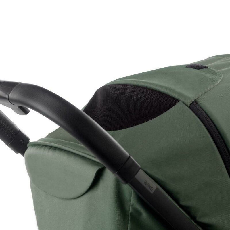 Carucior sport, Jane, Wing, Sistem compact de pliere, Cadru din aluminium, Usor, 6 Kg, De la nastere pana la 22 Kg, Cu geanta transport si husa de ploaie, Conform cu standardul european EN 1888-1:2018 [7]