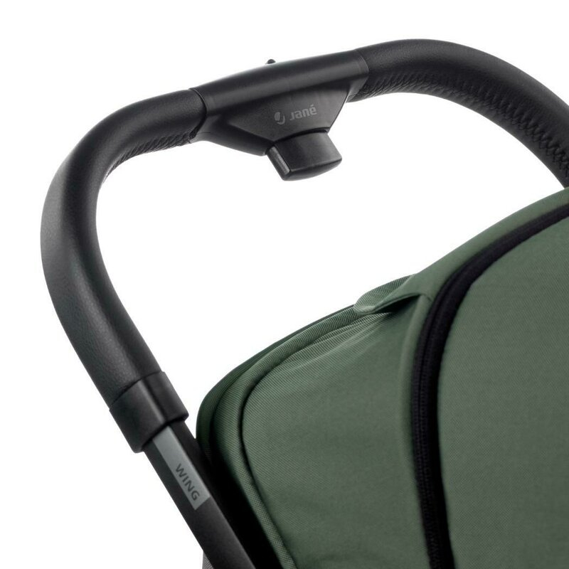 Carucior sport, Jane, Wing, Sistem compact de pliere, Cadru din aluminium, Usor, 6 Kg, De la nastere pana la 22 Kg, Cu geanta transport si husa de ploaie, Conform cu standardul european EN 1888-1:2018 [8]