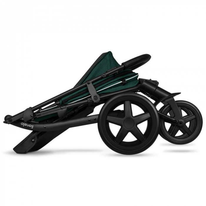Carucior sport, Lionelo, Annet Plus, De la nastere, Cu accesorii si capotina XXL reglabila, 0 - 22 Kg, Conform cu standardele europene de securitate EN1888-1 si EN1888-2, Verde [15]