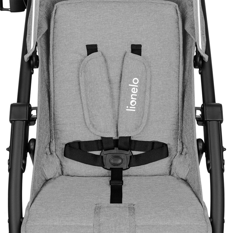 Carucior sport, Lionelo, Annet Plus, De la nastere, Cu accesorii si capotina XXL reglabila, 0 - 22 Kg, Conform cu standardele europene de securitate EN1888-1 si EN1888-2, Gri [18]