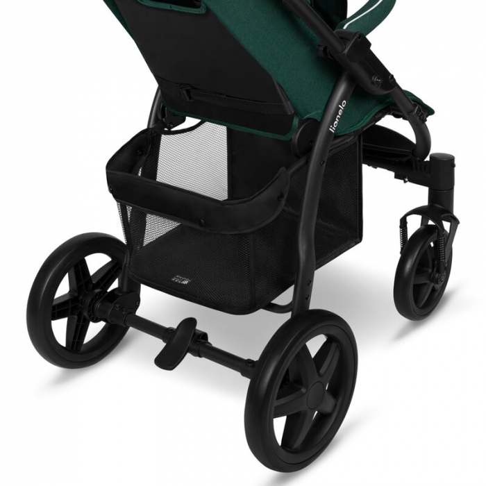 Carucior sport, Lionelo, Annet Plus, De la nastere, Cu accesorii si capotina XXL reglabila, 0 - 22 Kg, Conform cu standardele europene de securitate EN1888-1 si EN1888-2, Verde [11]