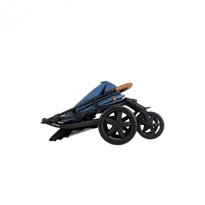 Carucior sport, Lionelo, Annet Plus, De la nastere, Cu accesorii si capotina XXL reglabila, 0 - 22 Kg, Conform cu standardele europene de securitate EN1888-1 si EN1888-2, Albastru Denim [14]