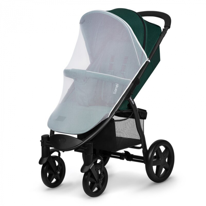 Carucior sport, Lionelo, Annet Plus, De la nastere, Cu accesorii si capotina XXL reglabila, 0 - 22 Kg, Conform cu standardele europene de securitate EN1888-1 si EN1888-2, Verde [6]