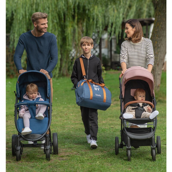 Carucior sport, Lionelo, Annet Plus, De la nastere, Cu accesorii si capotina XXL reglabila, 0 - 22 Kg, Conform cu standardele europene de securitate EN1888-1 si EN1888-2, Verde [36]