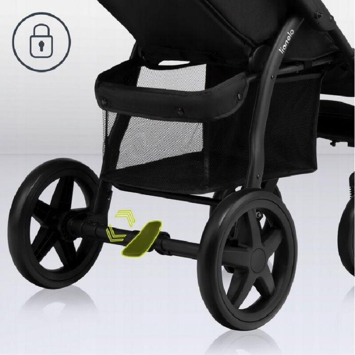 Carucior sport, Lionelo, Annet Plus Dreamin\', Editie limitata, De la nastere, Cu accesorii, 0 - 22 Kg, Conform cu standardele europene de securitate EN1888-1 si EN1888-2, Negru [34]