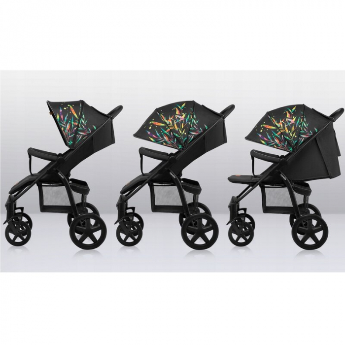 Carucior sport, Lionelo, Annet Plus Dreamin\', Editie limitata, De la nastere, Cu accesorii, 0 - 22 Kg, Conform cu standardele europene de securitate EN1888-1 si EN1888-2, Negru [32]
