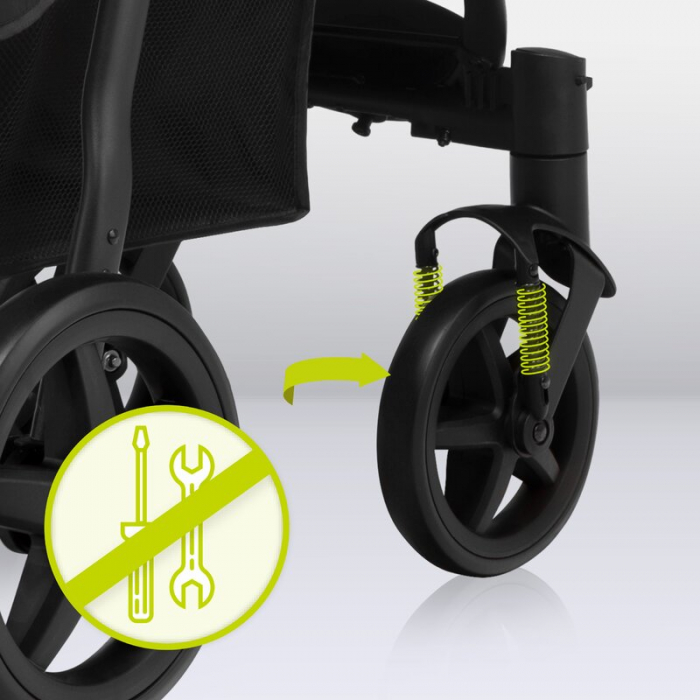 Carucior sport, Lionelo, Annet Plus Golden Moments, Editie limitata, De la nastere, Cu accesorii si capotina XXL reglabila, 0 - 22 Kg, Conform cu standardele europene de securitate EN1888-1 si EN1888- [24]