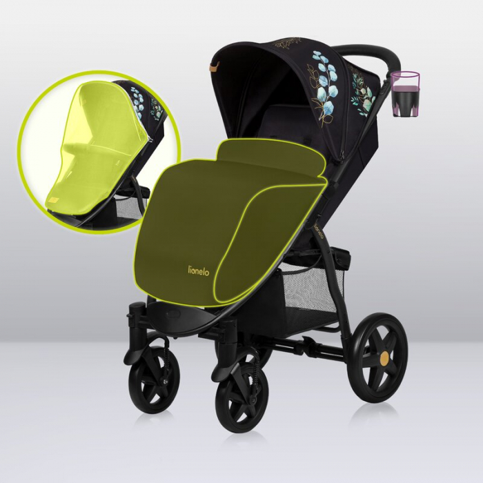 Carucior sport, Lionelo, Annet Plus Golden Moments, Editie limitata, De la nastere, Cu accesorii si capotina XXL reglabila, 0 - 22 Kg, Conform cu standardele europene de securitate EN1888-1 si EN1888- [31]