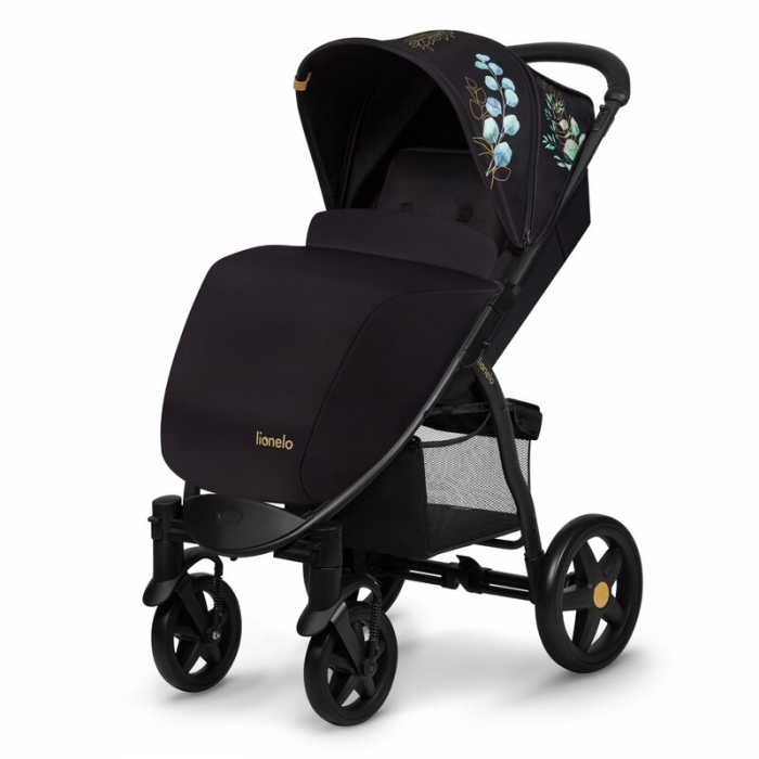 Carucior sport, Lionelo, Annet Plus Golden Moments, Editie limitata, De la nastere, Cu accesorii si capotina XXL reglabila, 0 - 22 Kg, Conform cu standardele europene de securitate EN1888-1 si EN1888- [8]