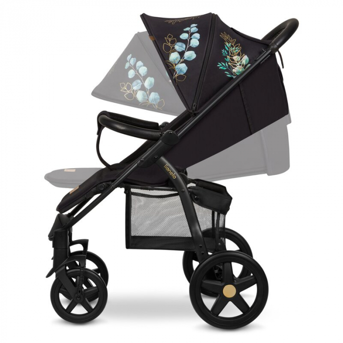 Carucior sport, Lionelo, Annet Plus Golden Moments, Editie limitata, De la nastere, Cu accesorii si capotina XXL reglabila, 0 - 22 Kg, Conform cu standardele europene de securitate EN1888-1 si EN1888- [12]