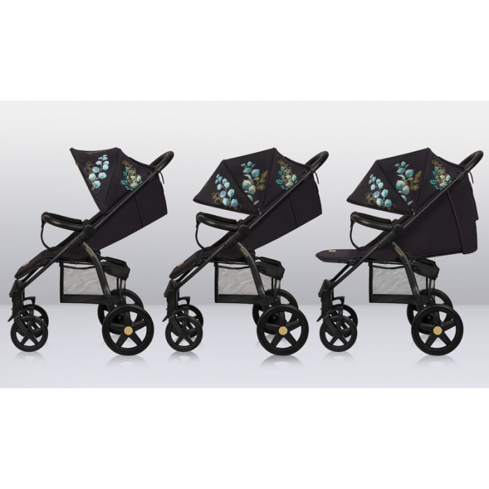 Carucior sport, Lionelo, Annet Plus Golden Moments, Editie limitata, De la nastere, Cu accesorii si capotina XXL reglabila, 0 - 22 Kg, Conform cu standardele europene de securitate EN1888-1 si EN1888- [23]
