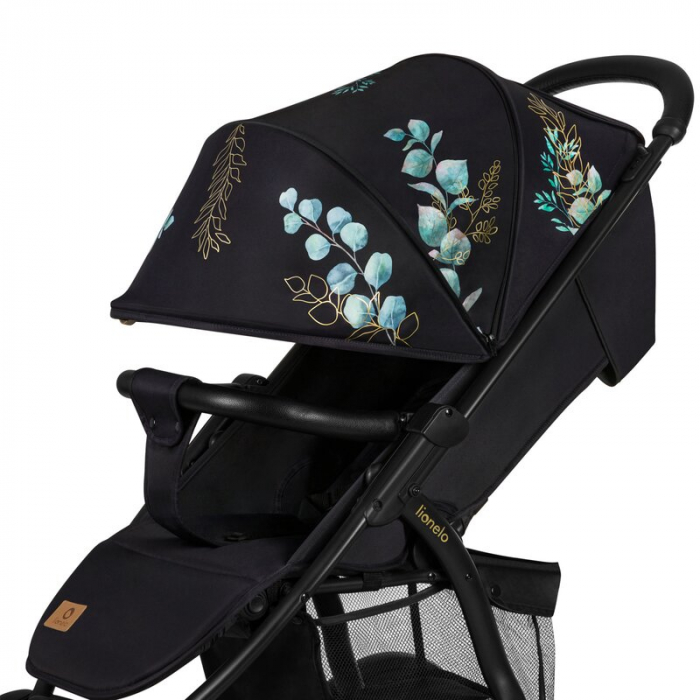 Carucior sport, Lionelo, Annet Plus Golden Moments, Editie limitata, De la nastere, Cu accesorii si capotina XXL reglabila, 0 - 22 Kg, Conform cu standardele europene de securitate EN1888-1 si EN1888- [19]