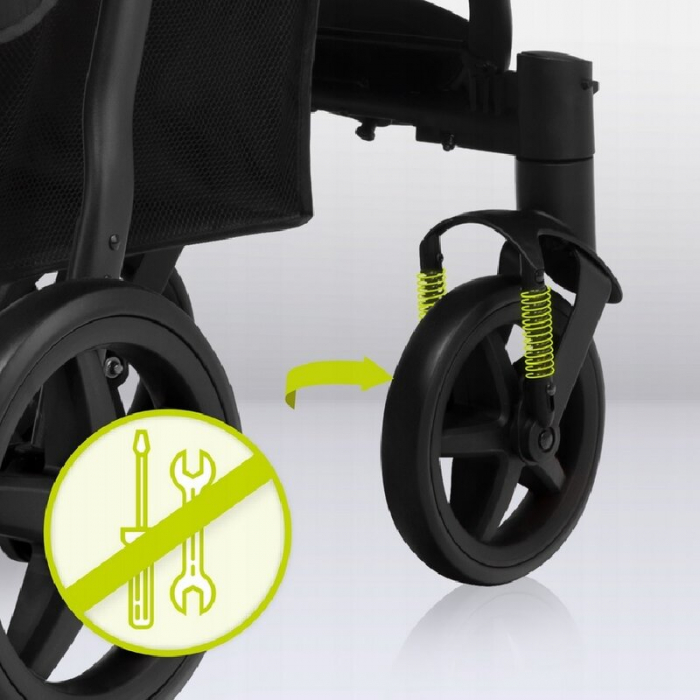 Carucior sport, Lionelo, Annet Plus Lovin\', Editie limitata, De la nastere, Cu accesorii, 0 - 22 Kg, Conform cu standardele europene de securitate EN1888-1 si EN1888-2, Negru [27]