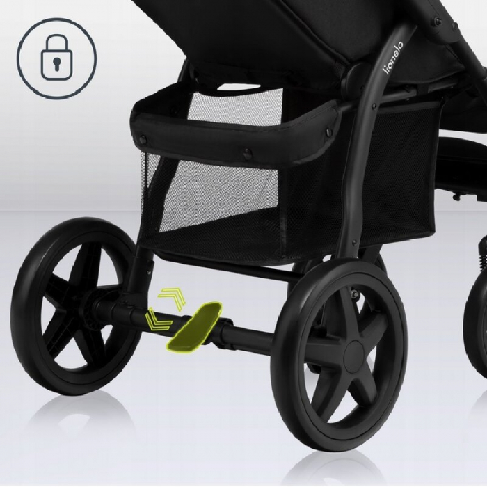 Carucior sport, Lionelo, Annet Plus Lovin\', Editie limitata, De la nastere, Cu accesorii, 0 - 22 Kg, Conform cu standardele europene de securitate EN1888-1 si EN1888-2, Negru [23]