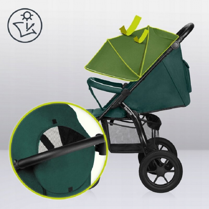 Carucior sport, Lionelo, Annet Tour, De la nastere, Cu capotina impermeabila, Cu filtru UPF 50+, Cu maner reglabil, Plasa de tantari, Suport biberon, Saculet pentru picioare, Pana la 22 kg, Cu certifi [30]