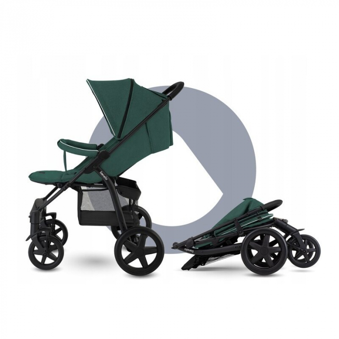 Carucior sport, Lionelo, Annet Tour, De la nastere, Cu capotina impermeabila, Cu filtru UPF 50+, Cu maner reglabil, Plasa de tantari, Suport biberon, Saculet pentru picioare, Pana la 22 kg, Cu certifi [16]