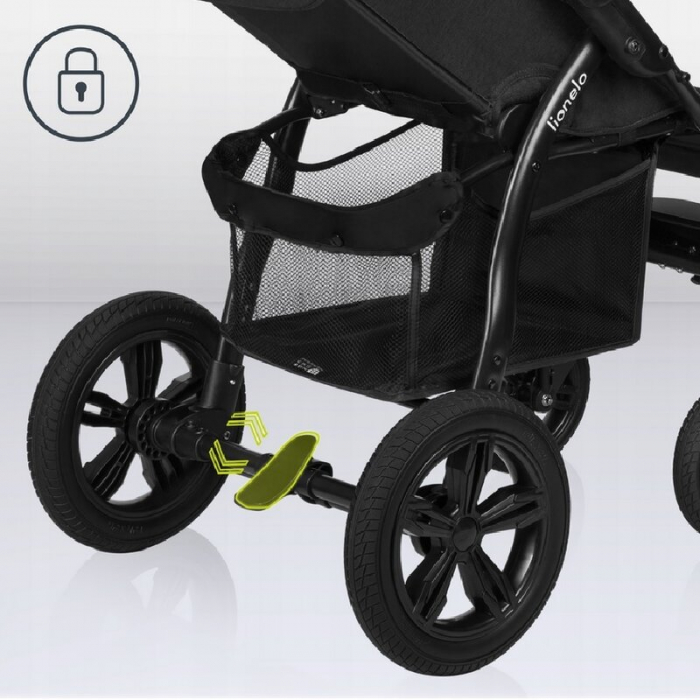 Carucior sport, Lionelo, Annet Tour, De la nastere, Cu capotina impermeabila, Cu filtru UPF 50+, Cu maner reglabil, Plasa de tantari, Suport biberon, Saculet pentru picioare, Pana la 22 kg, Cu certifi [30]