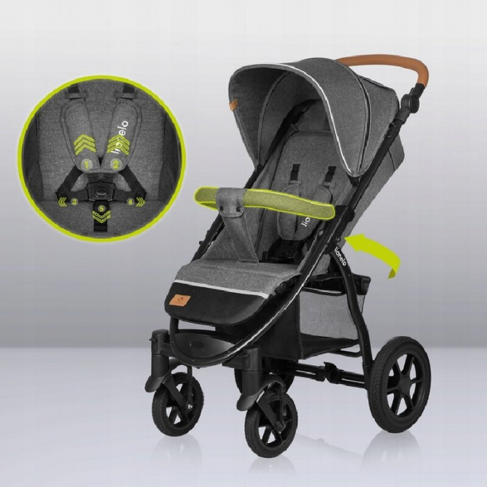 Carucior sport, Lionelo, Annet Tour, De la nastere, Cu capotina impermeabila, Cu filtru UPF 50+, Cu maner reglabil, Plasa de tantari, Suport biberon, Saculet pentru picioare, Pana la 22 kg, Cu certifi [28]