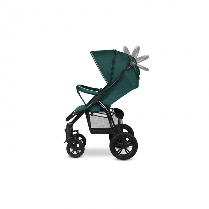 Carucior sport, Lionelo, Annet Tour, De la nastere, Cu capotina impermeabila, Cu filtru UPF 50+, Cu maner reglabil, Plasa de tantari, Suport biberon, Saculet pentru picioare, Pana la 22 kg, Cu certifi [10]
