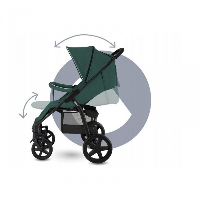 Carucior sport, Lionelo, Annet Tour, De la nastere, Cu capotina impermeabila, Cu filtru UPF 50+, Cu maner reglabil, Plasa de tantari, Suport biberon, Saculet pentru picioare, Pana la 22 kg, Cu certifi [22]