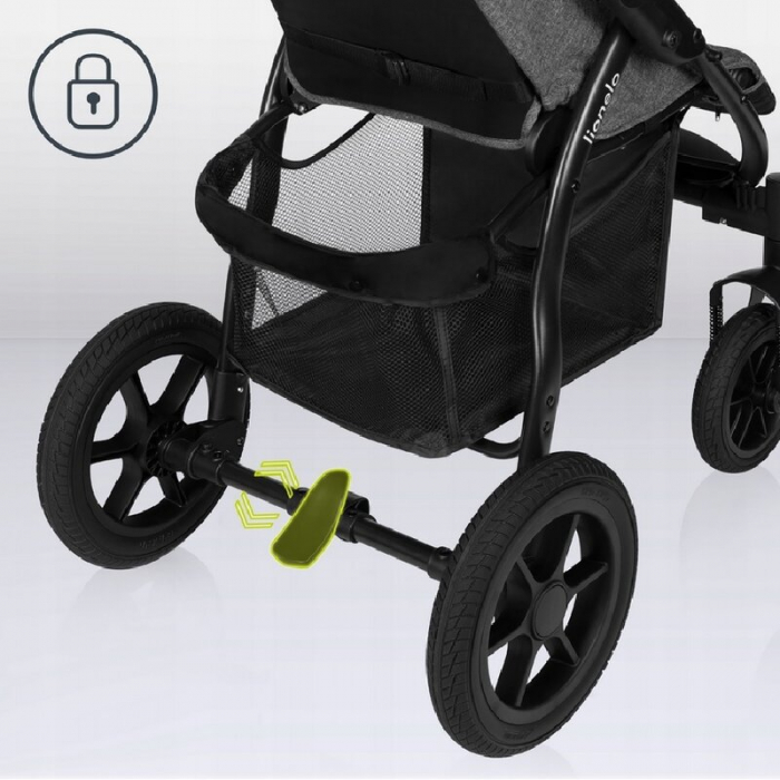 Carucior sport, Lionelo, Annet Tour, De la nastere, Cu capotina impermeabila, Cu filtru UPF 50+, Cu maner reglabil, Plasa de tantari, Suport biberon, Saculet pentru picioare, Pana la 22 kg, Cu certifi [31]