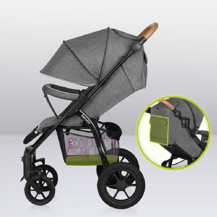 Carucior sport, Lionelo, Annet Tour, De la nastere, Cu capotina impermeabila, Cu filtru UPF 50+, Cu maner reglabil, Plasa de tantari, Suport biberon, Saculet pentru picioare, Pana la 22 kg, Cu certifi [30]