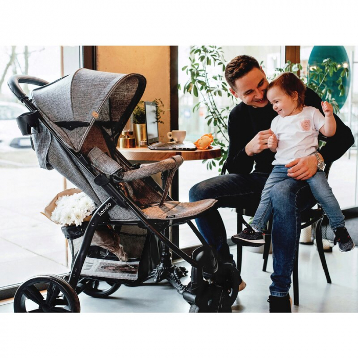 Carucior sport, Lionelo, Annet Tour, De la nastere, Cu capotina impermeabila, Cu filtru UPF 50+, Cu maner reglabil, Plasa de tantari, Suport biberon, Saculet pentru picioare, Pana la 22 kg, Cu certifi [23]