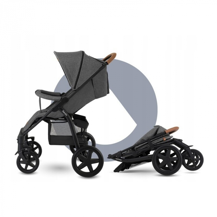 Carucior sport, Lionelo, Annet Tour, De la nastere, Cu capotina impermeabila, Cu filtru UPF 50+, Cu maner reglabil, Plasa de tantari, Suport biberon, Saculet pentru picioare, Pana la 22 kg, Cu certifi [23]