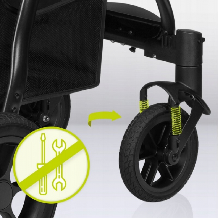 Carucior sport, Lionelo, Annet Tour, De la nastere, Cu capotina impermeabila, Cu filtru UPF 50+, Cu maner reglabil, Plasa de tantari, Suport biberon, Saculet pentru picioare, Pana la 22 kg, Cu certifi [32]