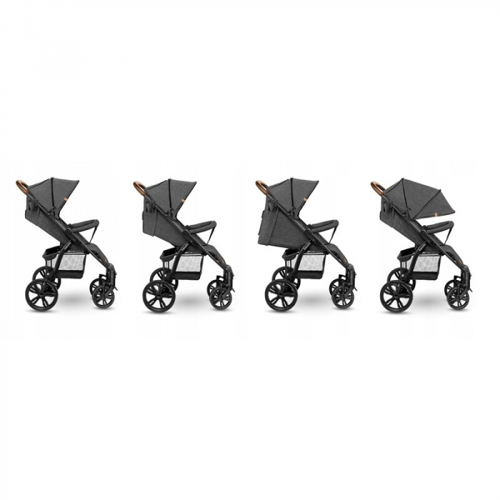 Carucior sport, Lionelo, Annet Tour, De la nastere, Cu capotina impermeabila, Cu filtru UPF 50+, Cu maner reglabil, Plasa de tantari, Suport biberon, Saculet pentru picioare, Pana la 22 kg, Cu certifi [4]