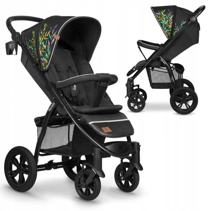 Carucior sport, Lionelo, Annet Tour Dreamin, Editie Limitata, De la nastere, Capotina impermeabila, Cu filtru UPF 50+, Cu maner reglabil, Plasa de tantari, Suport biberon, Saculet pentru picioare, Pan [3]