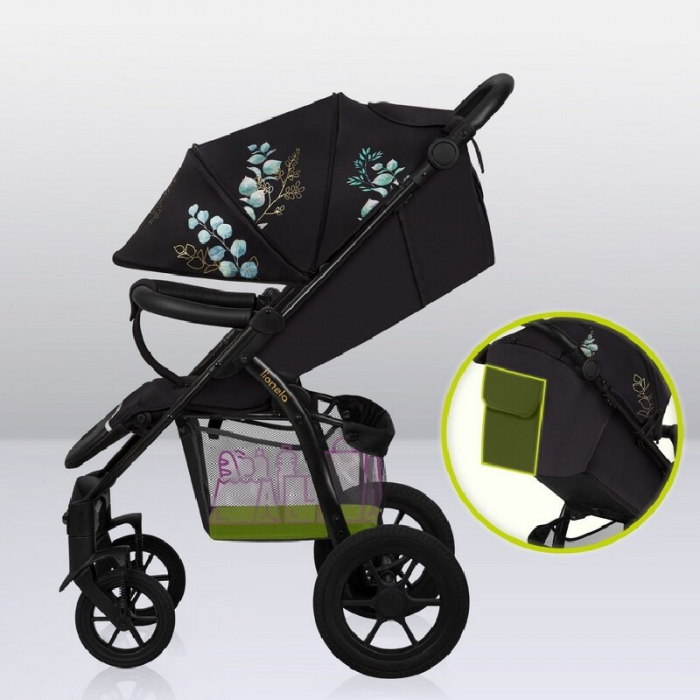 Carucior sport, Lionelo, Annet Tour Golden Moments, Editie Limitata, 0 luni+, Capotina impermeabila UPF 50+, Maner reglabil, Plasa de tantari, Suport biberon, Saculet pentru picioare, Pana la 22 kg, C [48]
