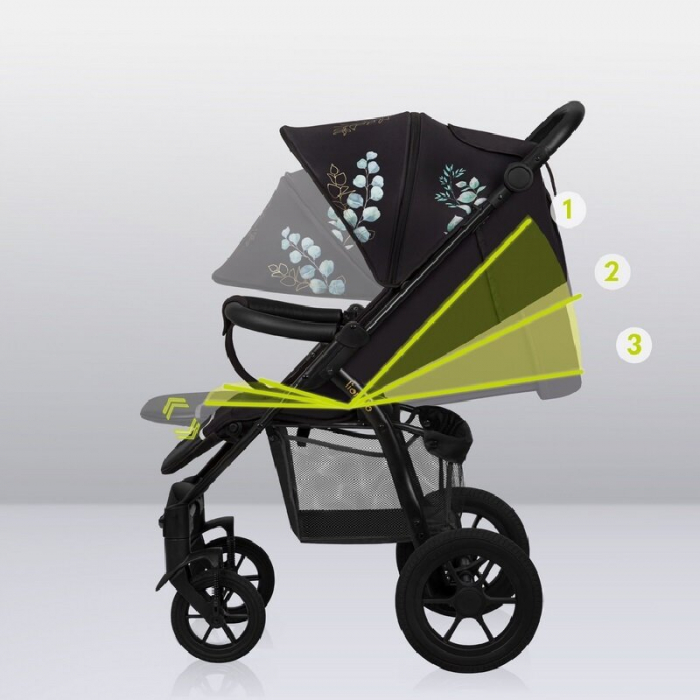 Carucior sport, Lionelo, Annet Tour Golden Moments, Editie Limitata, 0 luni+, Capotina impermeabila UPF 50+, Maner reglabil, Plasa de tantari, Suport biberon, Saculet pentru picioare, Pana la 22 kg, C [44]