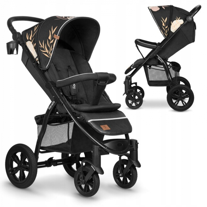 Carucior sport, Lionelo, Annet Tour Lovin, Editie Limitata, De la nastere, Cu capotina impermeabila, Cu filtru UPF 50+, Cu maner reglabil, Plasa de tantari, Suport biberon, Saculet pentru picioare, Pa [3]