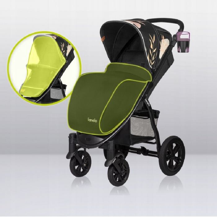 Carucior sport, Lionelo, Annet Tour Lovin, Editie Limitata, De la nastere, Cu capotina impermeabila, Cu filtru UPF 50+, Cu maner reglabil, Plasa de tantari, Suport biberon, Saculet pentru picioare, Pa [38]