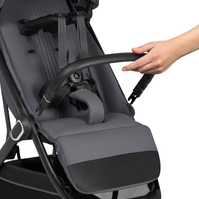 Carucior sport, Lionelo, Bess, Greutate redusa - 7.5 kg, Sustine 22 kg, 6 luni+, Capotina impermeabila, Protectie SPF 50+, Include suport sticla, Pliere cu o singura mana, Compact, Maner pentru transp [10]