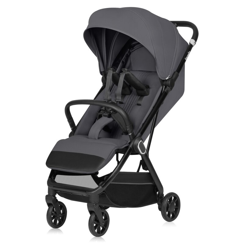 Carucior sport, Lionelo, Bess, Greutate redusa - 7.5 kg, Sustine 22 kg, 6 luni+, Capotina impermeabila, Protectie SPF 50+, Include suport sticla, Pliere cu o singura mana, Compact, Maner pentru transp [5]