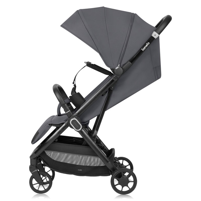 Carucior sport, Lionelo, Bess, Greutate redusa - 7.5 kg, Sustine 22 kg, 6 luni+, Capotina impermeabila, Protectie SPF 50+, Include suport sticla, Pliere cu o singura mana, Compact, Maner pentru transp [6]