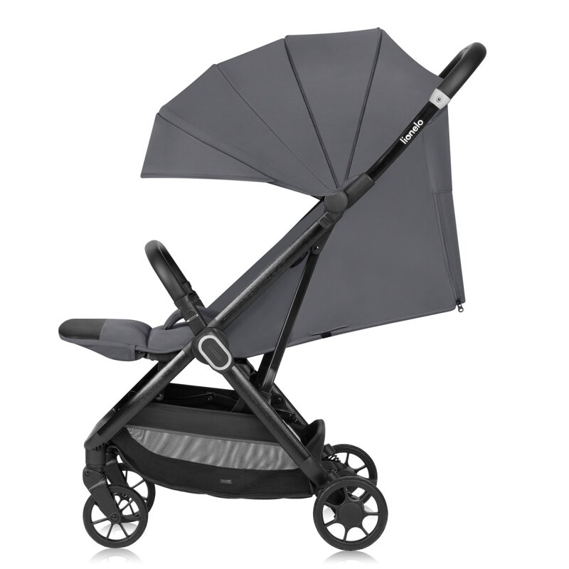 Carucior sport, Lionelo, Bess, Greutate redusa - 7.5 kg, Sustine 22 kg, 6 luni+, Capotina impermeabila, Protectie SPF 50+, Include suport sticla, Pliere cu o singura mana, Compact, Maner pentru transp [7]