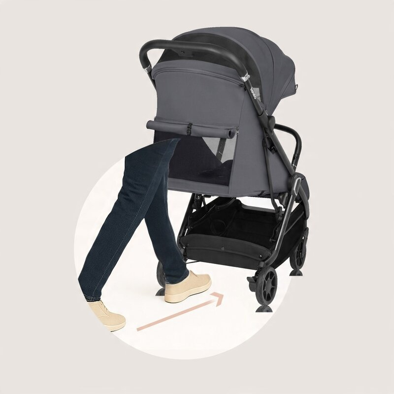 Carucior sport, Lionelo, Bess, Greutate redusa - 7.5 kg, Sustine 22 kg, 6 luni+, Capotina impermeabila, Protectie SPF 50+, Include suport sticla, Pliere cu o singura mana, Compact, Maner pentru transp [26]