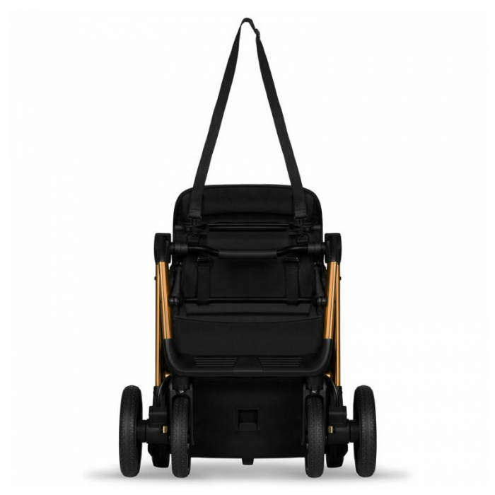 Carucior sport, Lionelo, Cloe, Cu accesorii, Cadru din aluminiu, Pana la 22 kg, Usor, Pliere compacta pentru avion, cu o singura mana, Ideal pentru toate tipurile de suprafete, 6 luni+, Black Onyx [18]