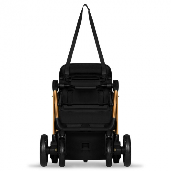 Carucior sport, Lionelo, Cloe, Cu accesorii, Cadru din aluminiu, Pana la 22 kg, Usor, Pliere compacta pentru avion, cu o singura mana, Ideal pentru toate tipurile de suprafete, 6 luni+, Black Onyx [11]