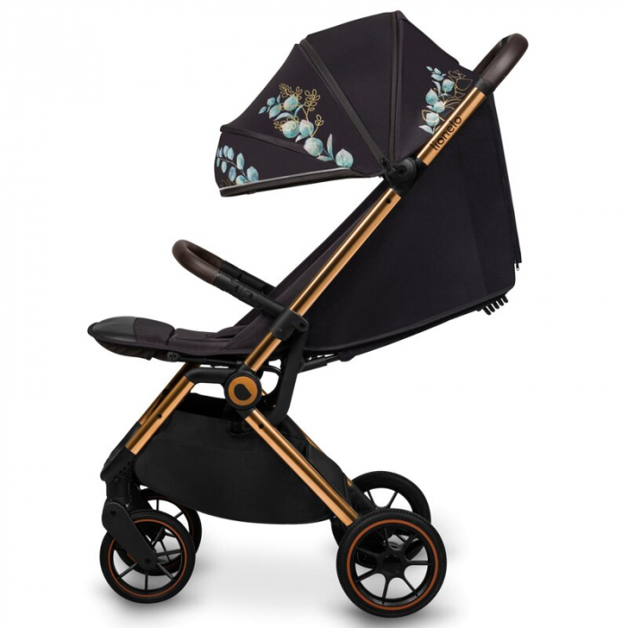 Carucior sport, Lionelo, Cloe, Golden Moments, Editie limitata, Cu accesorii, Cadru din aluminiu, Pana la 22 kg, Usor, Pliere compacta pentru avion, cu o singura mana, Ideal pentru toate tipurile de s [5]