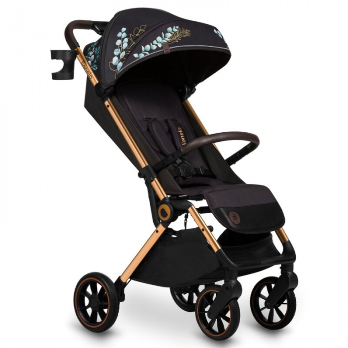 Carucior sport, Lionelo, Cloe, Golden Moments, Editie limitata, Cu accesorii, Cadru din aluminiu, Pana la 22 kg, Usor, Pliere compacta pentru avion, cu o singura mana, Ideal pentru toate tipurile de s [1]