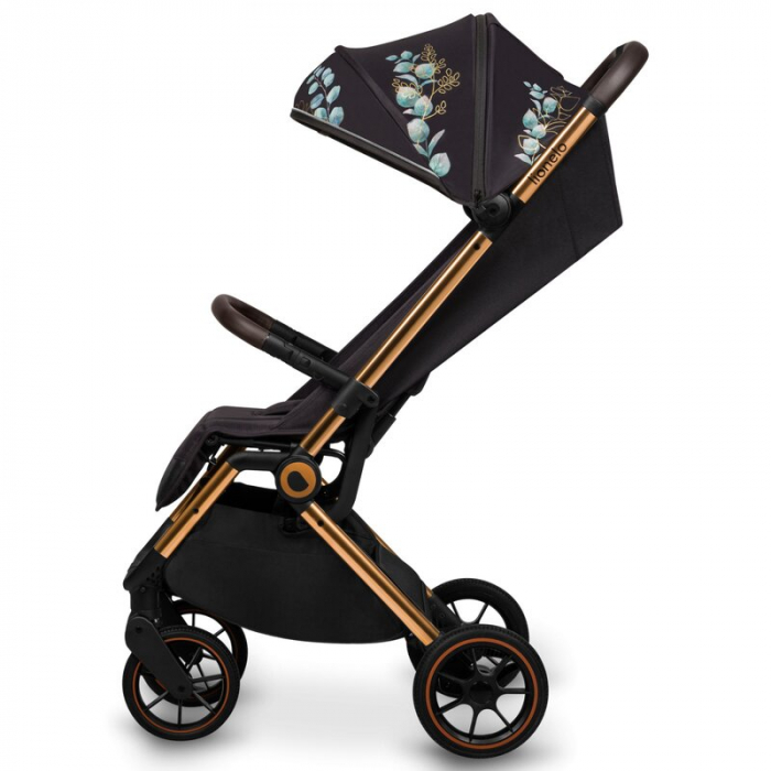 Carucior sport, Lionelo, Cloe, Golden Moments, Editie limitata, Cu accesorii, Cadru din aluminiu, Pana la 22 kg, Usor, Pliere compacta pentru avion, cu o singura mana, Ideal pentru toate tipurile de s [4]