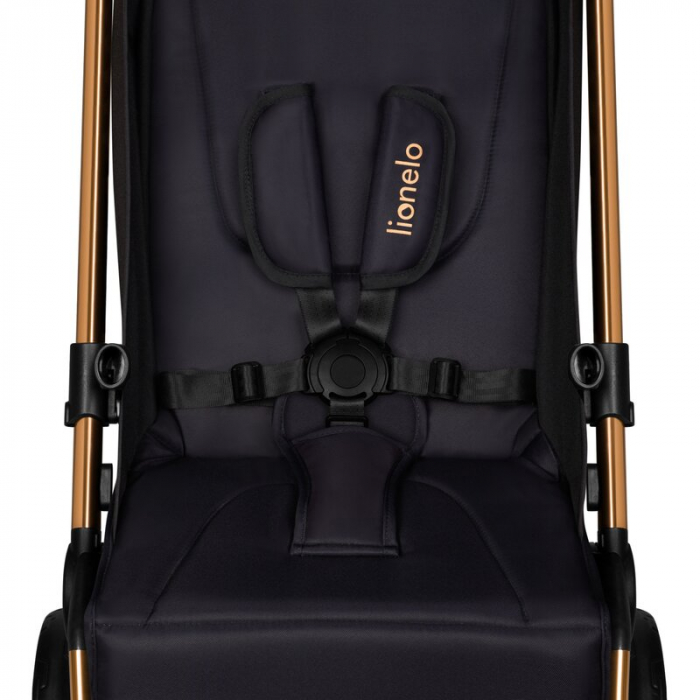 Carucior sport, Lionelo, Cloe, Golden Moments, Editie limitata, Cu accesorii, Cadru din aluminiu, Pana la 22 kg, Usor, Pliere compacta pentru avion, cu o singura mana, Ideal pentru toate tipurile de s [11]